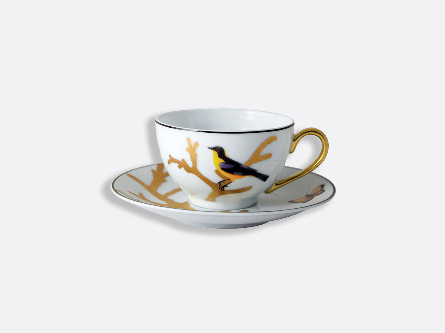 Bernardaud - Aux Oiseaux Tea Cup and Saucer