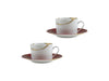 Bernardaud - Kintsugi Rouge Empereur Tea Cup and Saucer